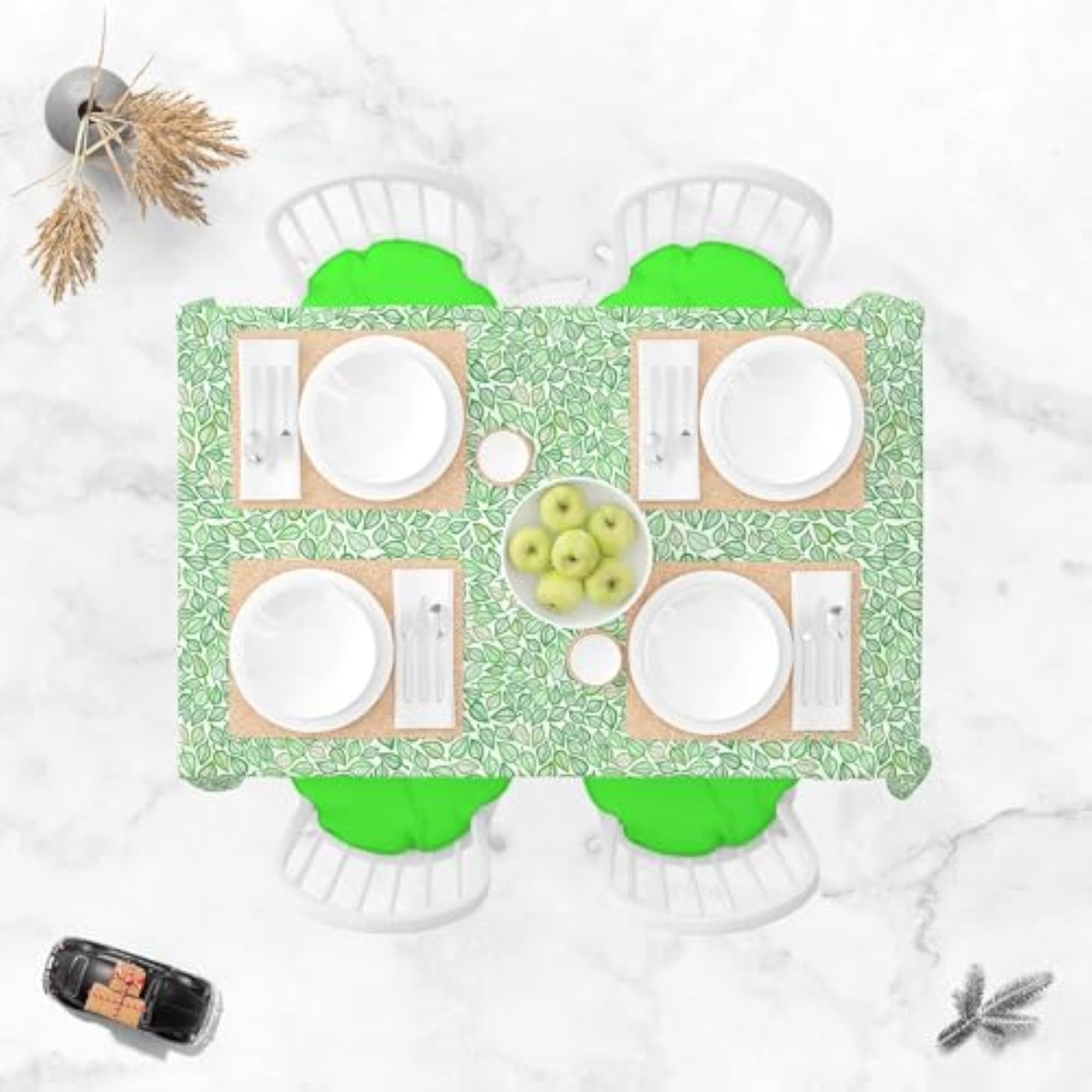 Artistic Leaf Table Cloth Cover for Dining & Center Table
